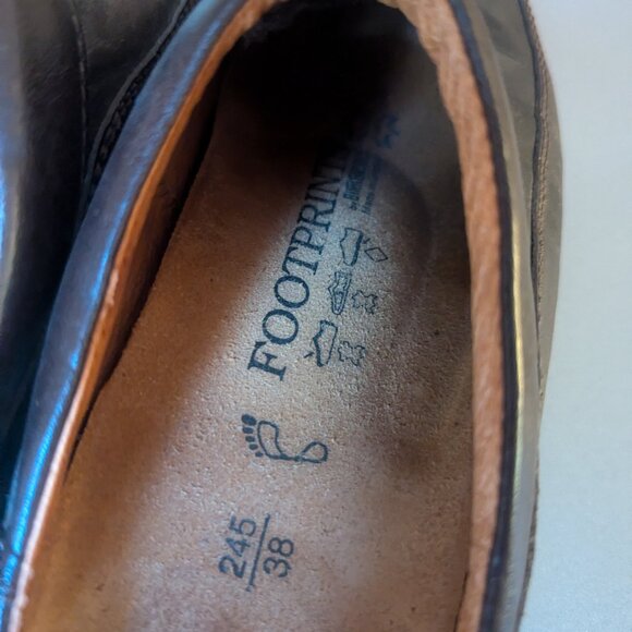 FOOTPRINTS ASHBY Brown LEATHER SLIP-ON Mules CLOG size 38 - Picture 5 of 7